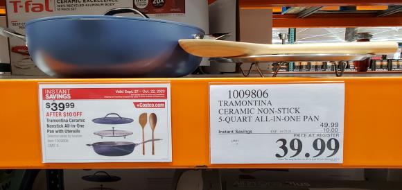 Costco Tramontina 5-Quart All-In-One Ceramic Non-Stick Pan 49.99