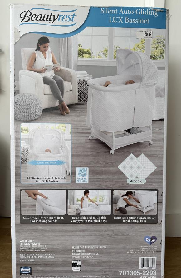 Beautyrest auto gliding clearance bassinet